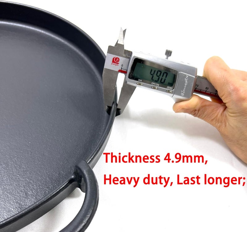 Direct Store DC139 7421 Gourmet BBQ System Griddle for Weber Original Kettle Premium 22 1/2 inch Charcoal Grill, Cast Iron 12" For 22.5'' Smokers, Performer Premium Grill, 1Pc Black grill griddle - Image 3